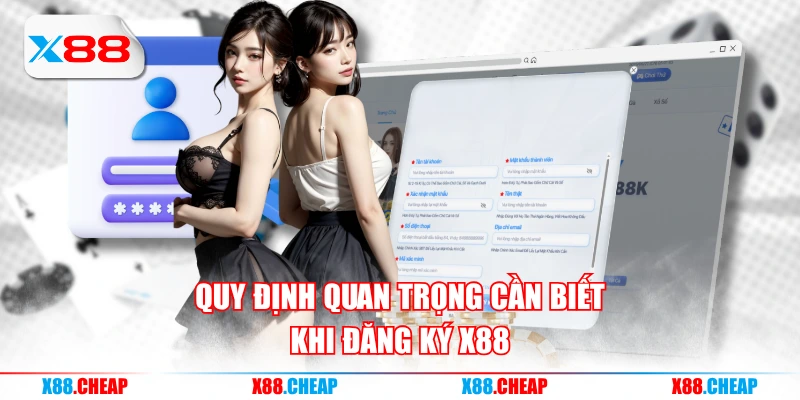 Quy định quan trọng cần biết khi đăng ký X88